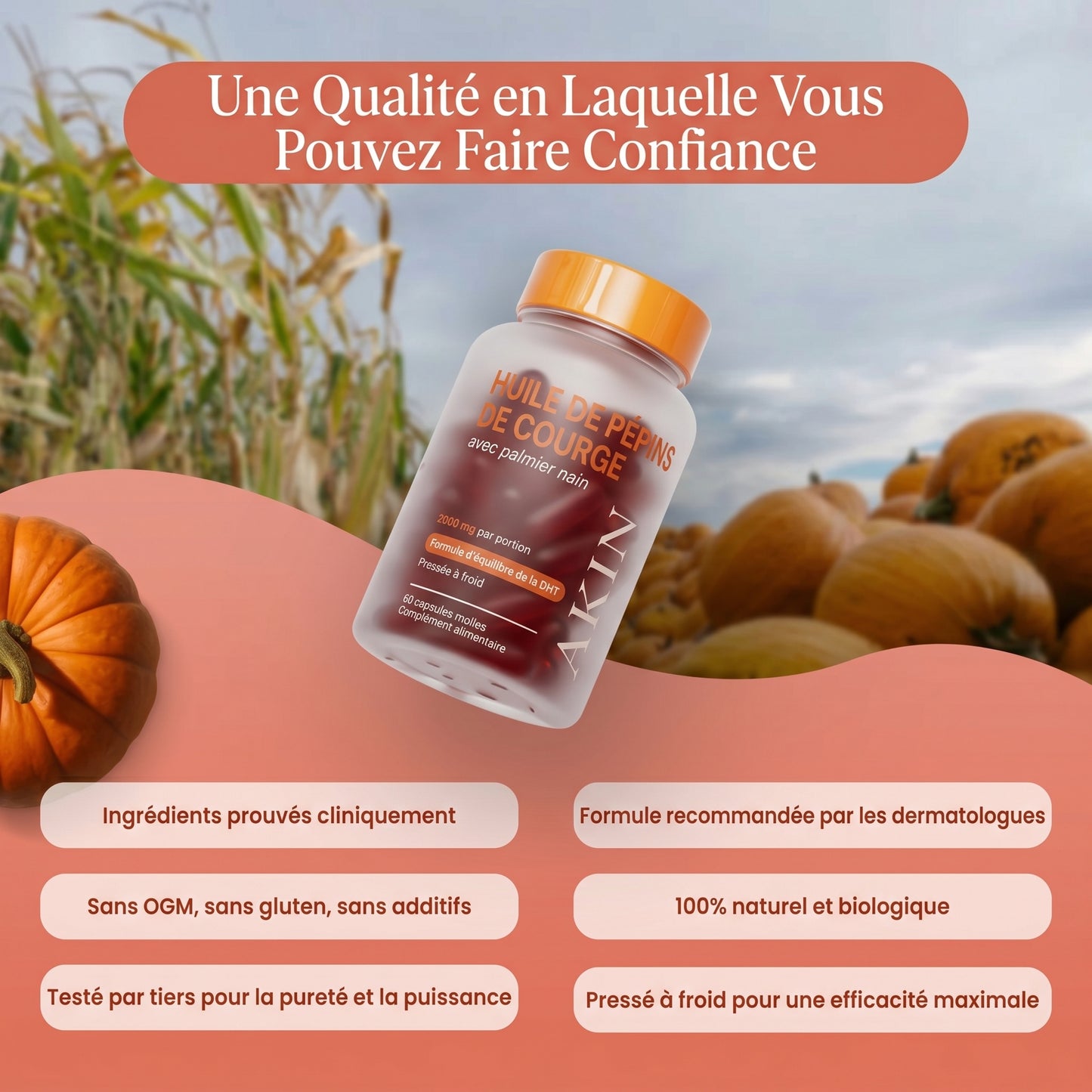 AKIN Huile de Pepins de Courge