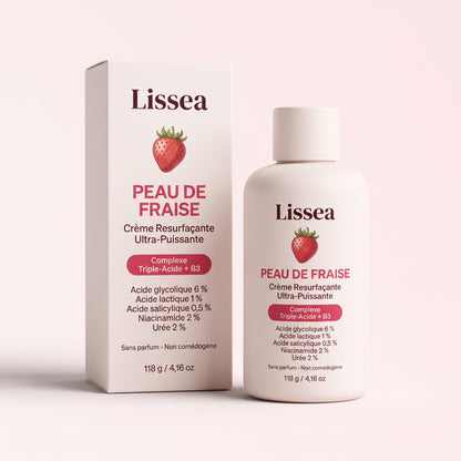 Lissea Peau de Fraise - boite et flacon 118 g