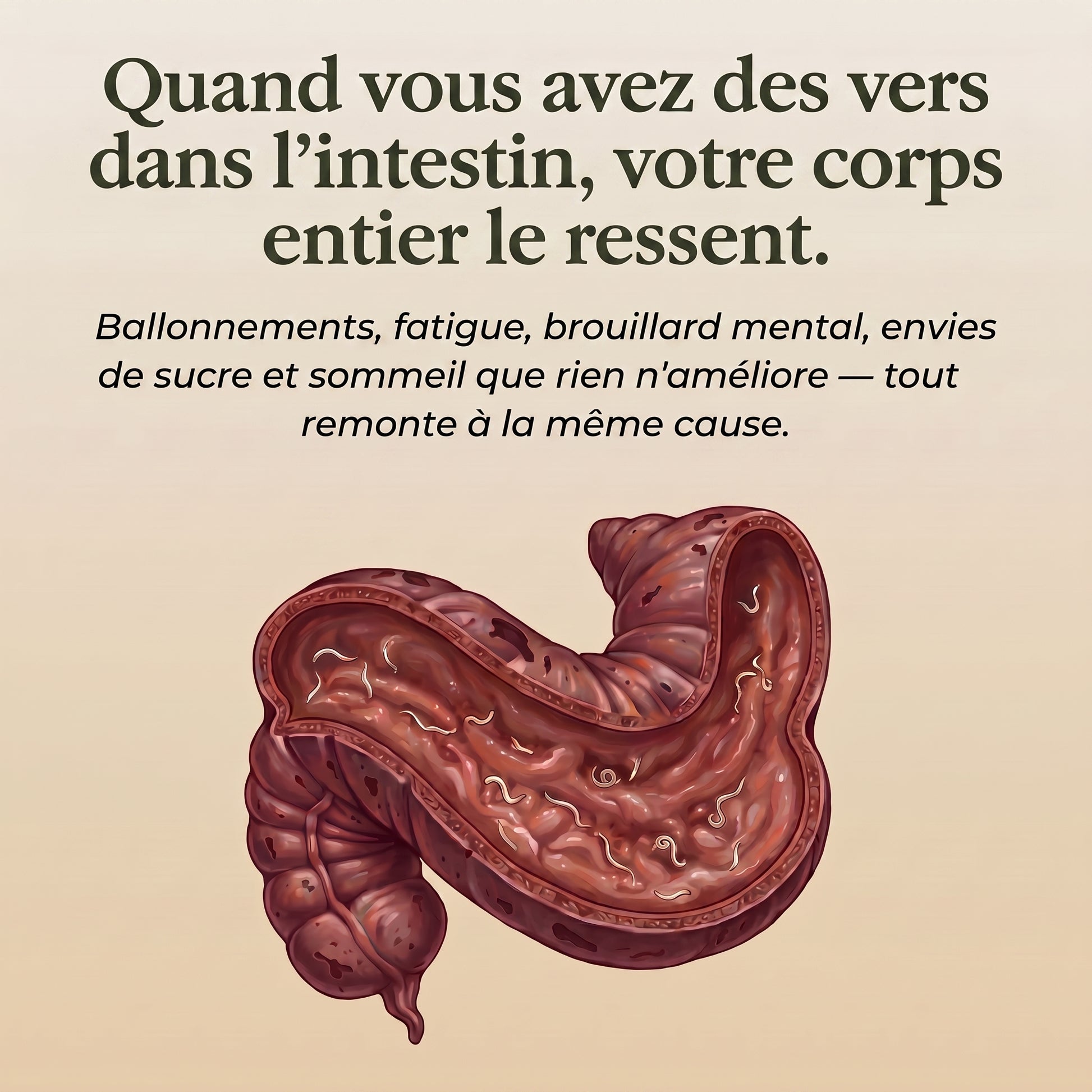 Quand vous avez des vers, votre corps le ressent