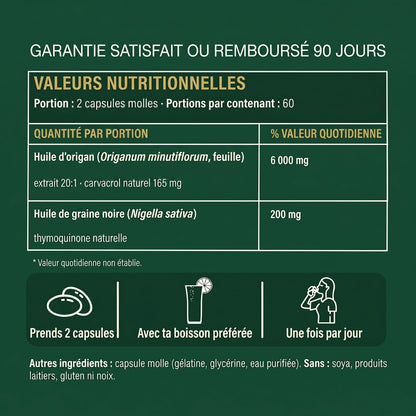 Orévia - valeurs nutritionnelles