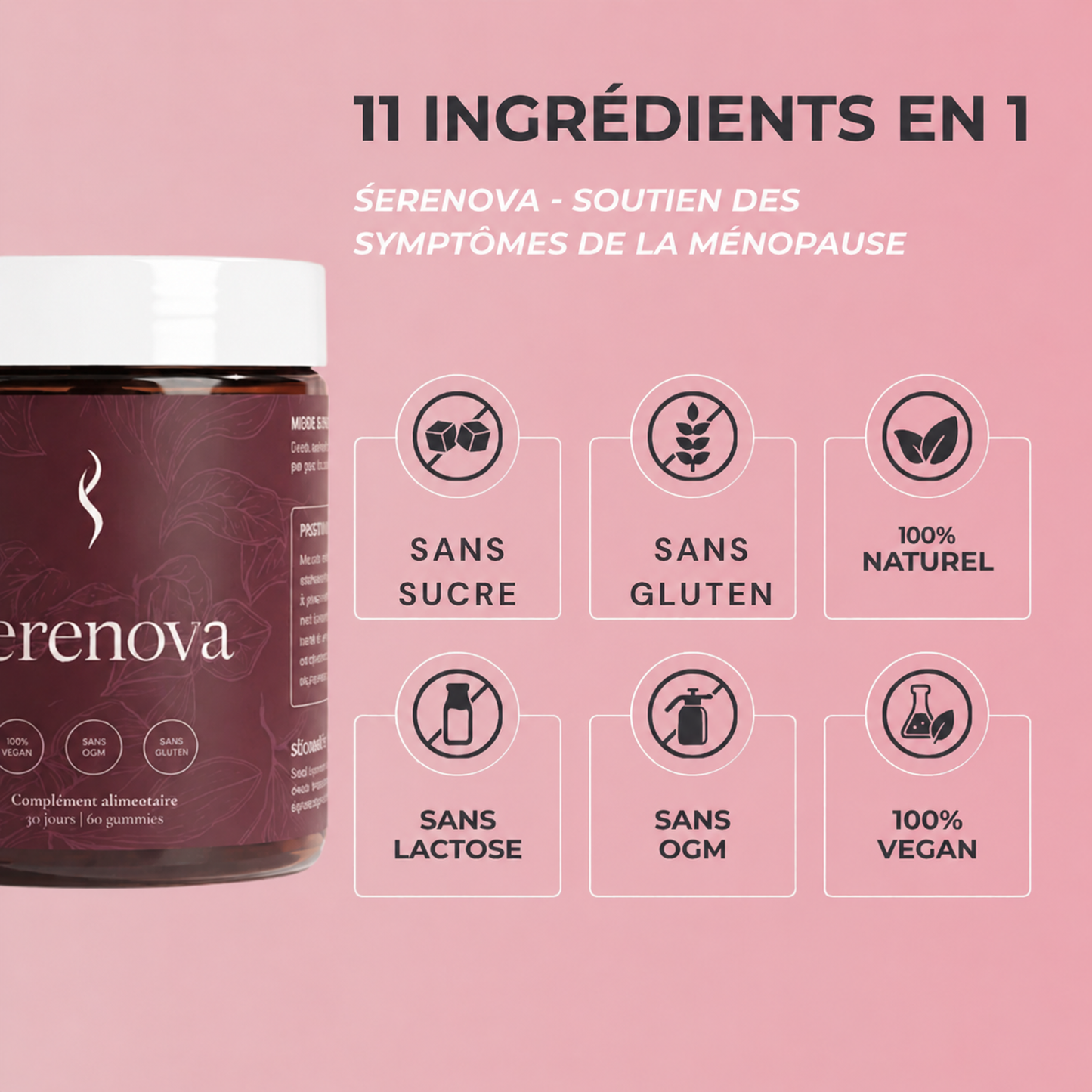 Serenova - Gummies équilibre hormonal