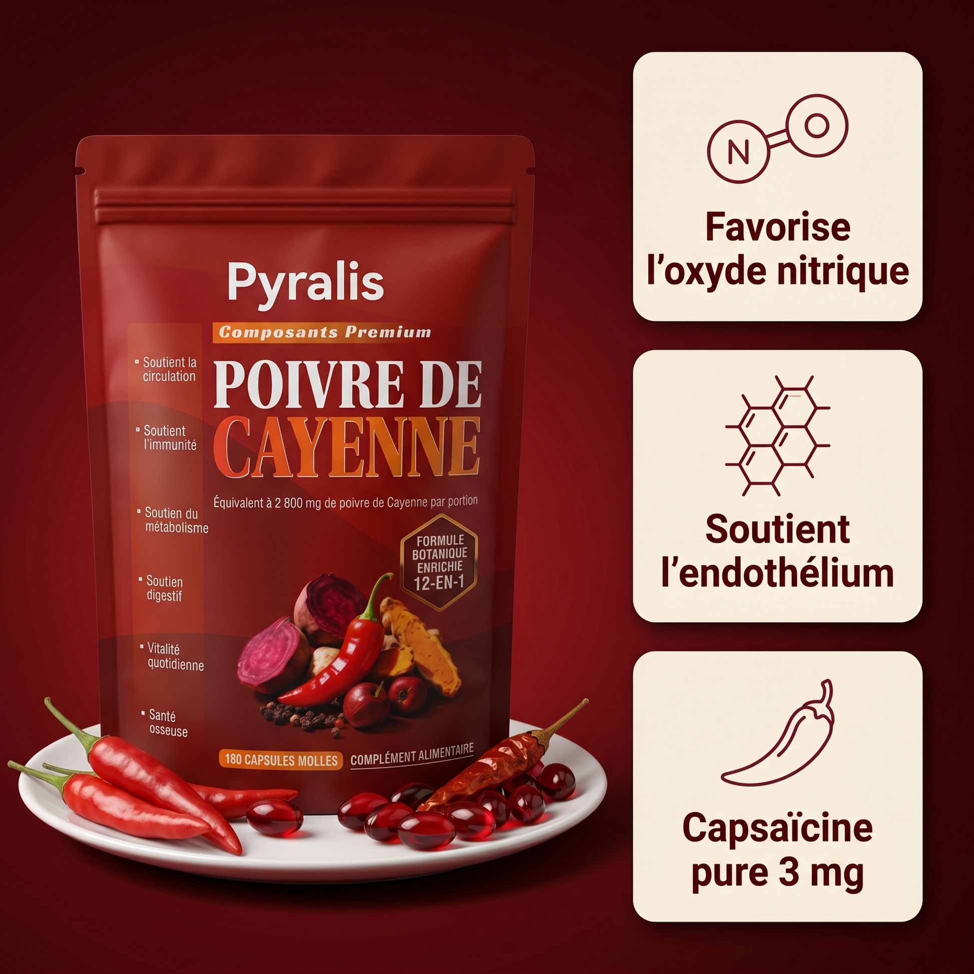Pyralis Poivre de Cayenne - bienfaits