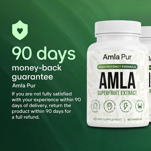 Amla Pur 90-day money-back guarantee