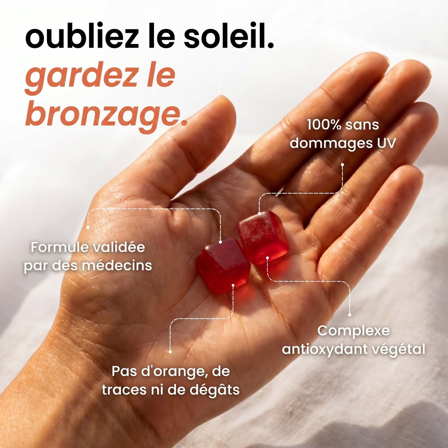 Oubliez le soleil gardez le bronzage - benefices