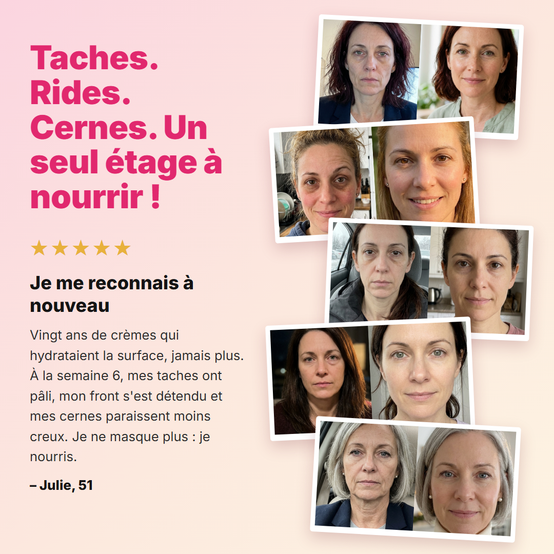 Taches, rides, cernes - avant apres clientes