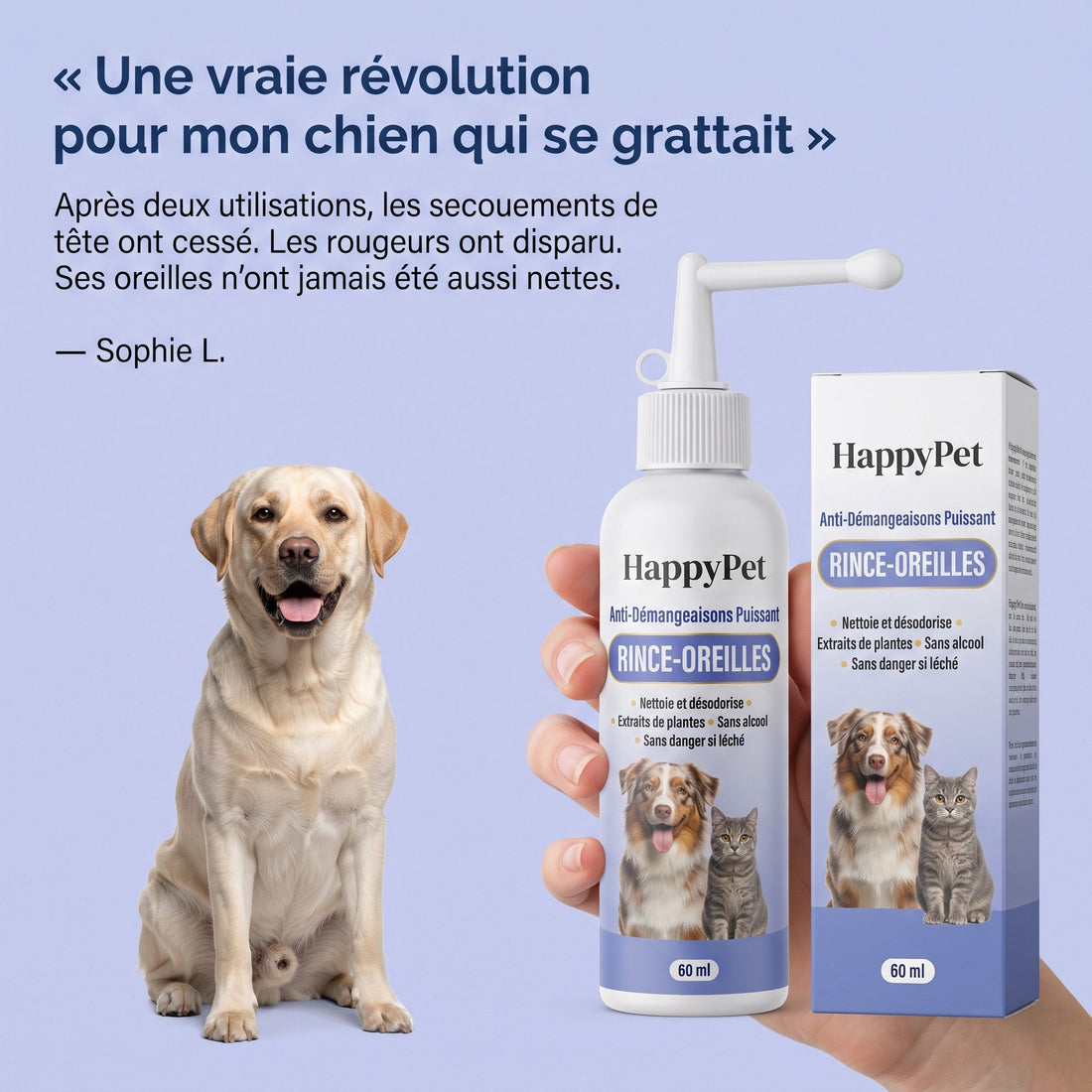 Temoignage cliente avec labrador