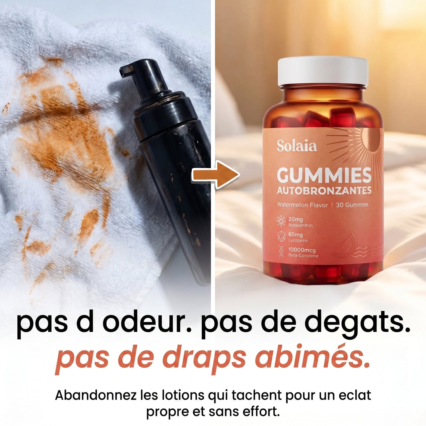 Pas odeur pas degats pas draps abimes - Solaia